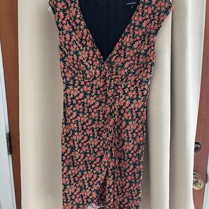 Nanette Lepore Floral Faux Wrap Dress Size 10